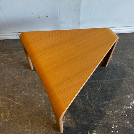 Arper Ply triangular small coffee table by Altherr & Molina