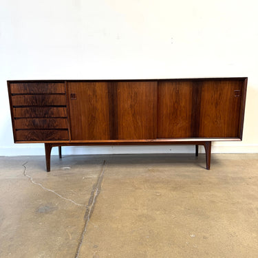 Danish Modern Erik Buch Brazilian Rosewood Sideboard by Oddense Maskinsnedkeri