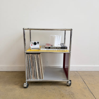 USM Haller Compact Record Storage on Casters - Perforated Multi Color