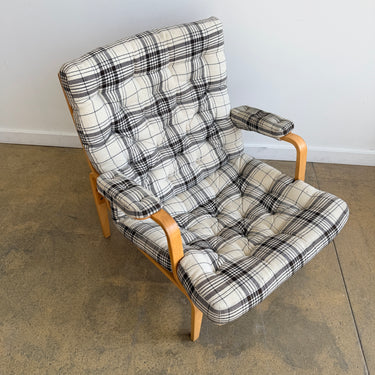 Bruno Mathsson 'Ingrid' Lounge Chair by Dux - Fabric