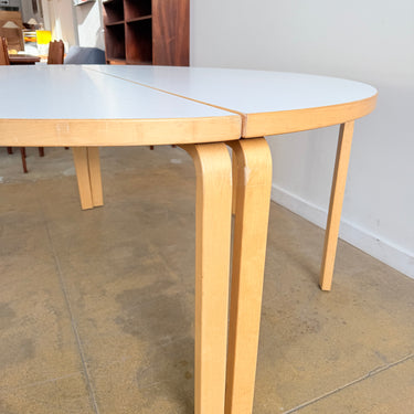 Artek Alvar Aalto "Two-Half" 59' Round Table