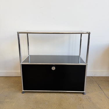USM Haller Half Size Credenza - Graphite Black