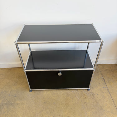 USM Haller Half Size Credenza - Graphite Black