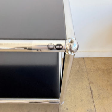 USM Haller Half Size Credenza - Graphite Black