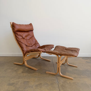 Vintage Siesta Chair & Ottoman by Ingmar Relling for Westnofa