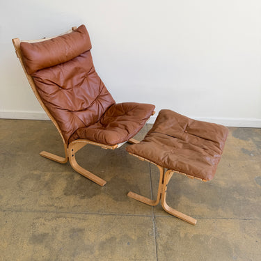 Vintage Siesta Chair & Ottoman by Ingmar Relling for Westnofa