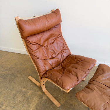 Vintage Siesta Chair & Ottoman by Ingmar Relling for Westnofa