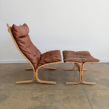 Vintage Siesta Chair & Ottoman by Ingmar Relling for Westnofa