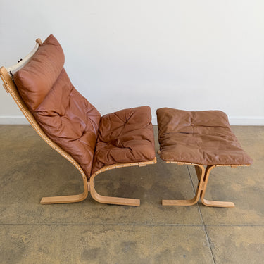 Vintage Siesta Chair & Ottoman by Ingmar Relling for Westnofa