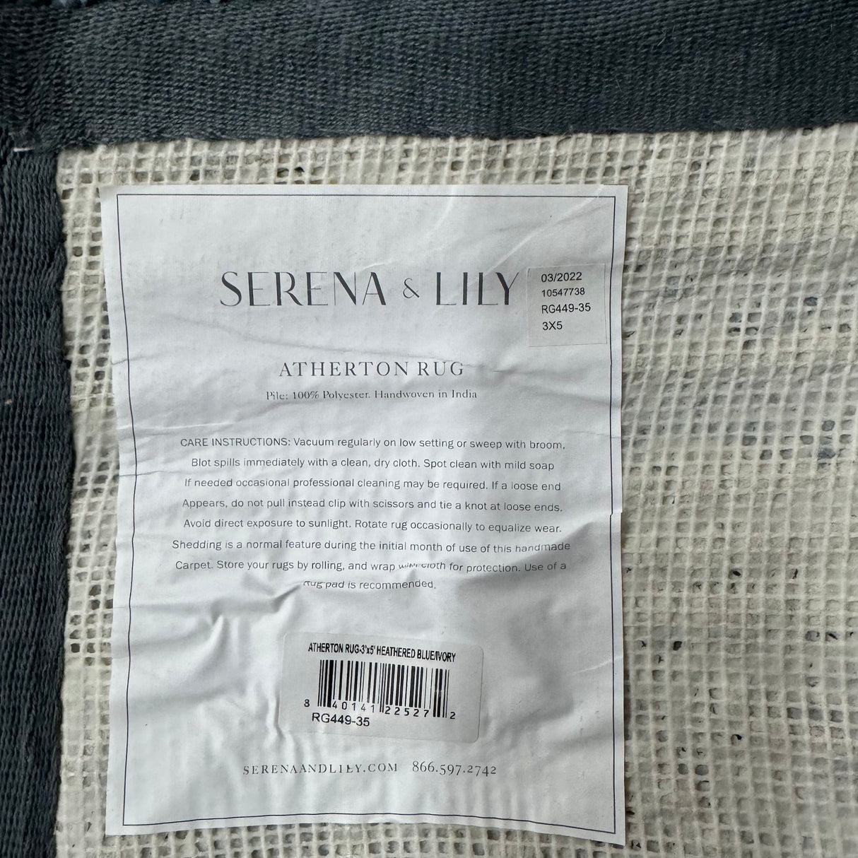 Serena and Lily 3X5 Atherton runner rug enliven mart