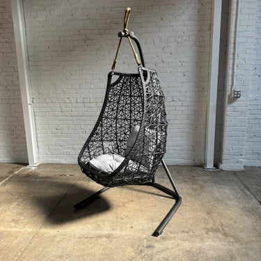 Kettal Maia Outdoor Hanging Chair with Stand by Patricia Urquiola (Two Available)