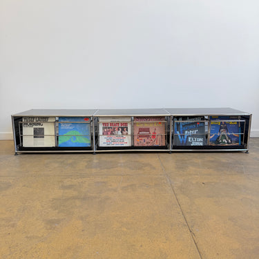 USM Haller Low Record Storage - Graphite Black