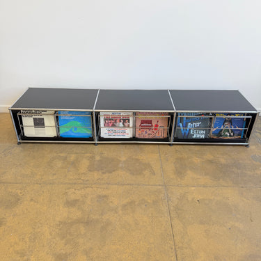 USM Haller Low Record Storage - Graphite Black