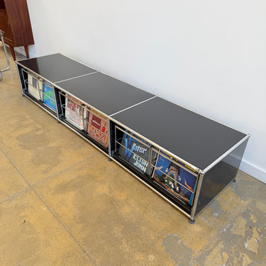 USM Haller Low Record Storage - Graphite Black