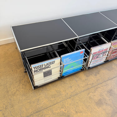 USM Haller Low Record Storage - Graphite Black