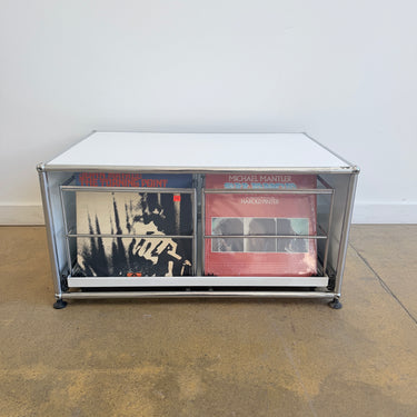 USM Haller Compact Low Record Storage - White