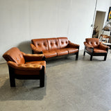 Vintage Swedish Sofa with two matching lounge chairs