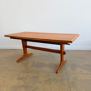 Danish Modern Teak Convertible Coffee to Dining Table
