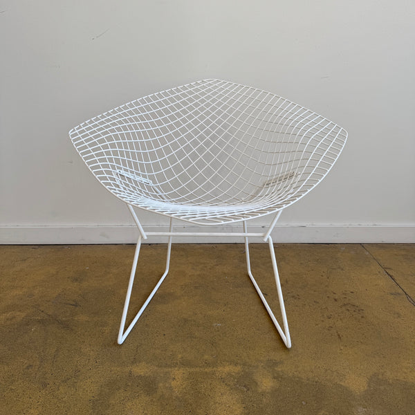 Authentic Knoll Bertoia Diamond Indoor / Outdoor Chair (White)