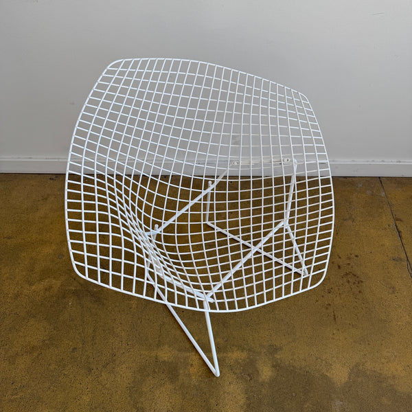 Authentic Knoll Bertoia Diamond Indoor / Outdoor Chair (White)