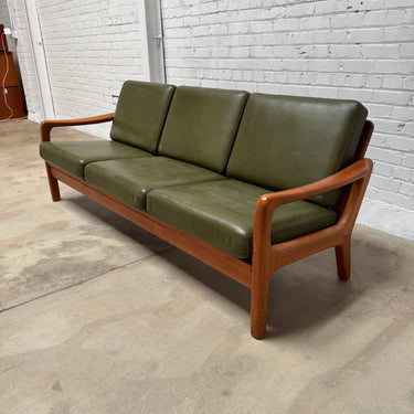 Danish Modern Juul Kristensen Teak Convertible Sleeper Sofa