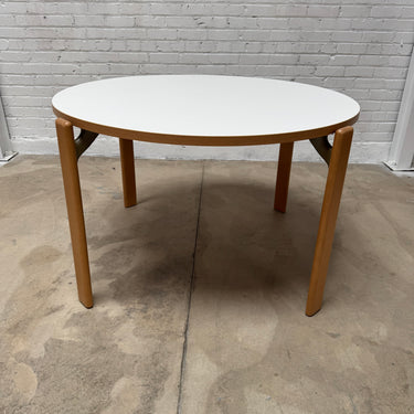 Rey White Laminate Dining Table by HAY