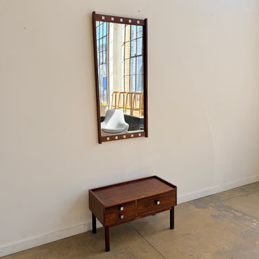 Vintage Mid Century Rosewood Entryway with Mirror by Nybrofabriken AB