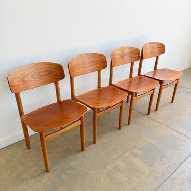 Danish Modern Børge Mogensen Model 122 Dining Chairs for Søborg Møbelfabrik