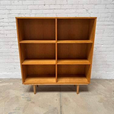 Danish Modern Børge Mogensen Style Oak Double Bookshelf