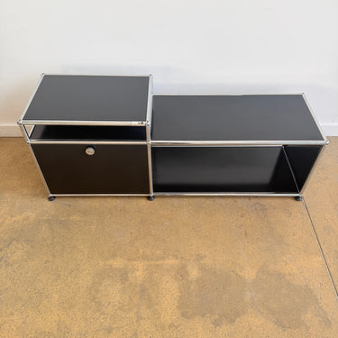 USM Haller Entryway Bench Console - Graphite Black