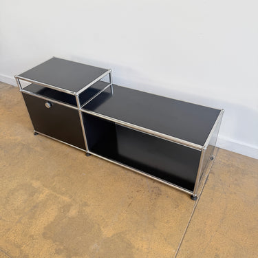 USM Haller Entryway Bench Console - Graphite Black