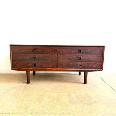 Danish Modern Rosewood Low Dresser by Brouer Mobelfabrik (Refinished)