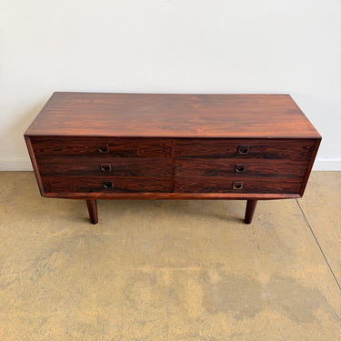 Danish Modern Rosewood Low Dresser by Brouer Mobelfabrik (Refinished)