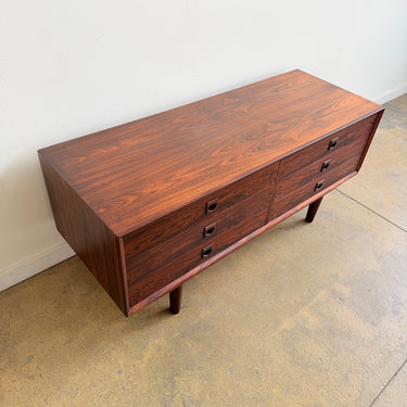 Danish Modern Rosewood Low Dresser by Brouer Mobelfabrik (Refinished)