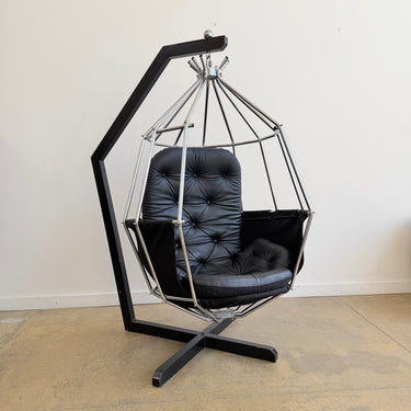 Vintage Swedish Parot Chair by IB Arberg - Leather