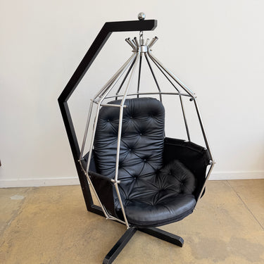 Vintage Swedish Parot Chair by IB Arberg - Leather