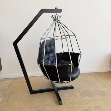 Vintage Swedish Parot Chair by IB Arberg - Leather