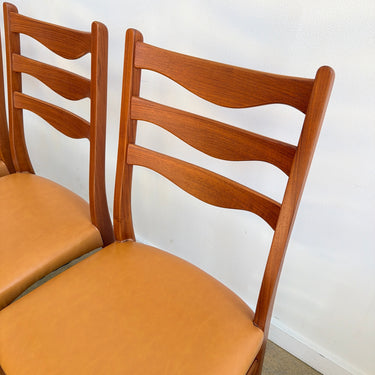 Danish Modern Arne Wahl set of 4 Teak chairs for Glyngøre