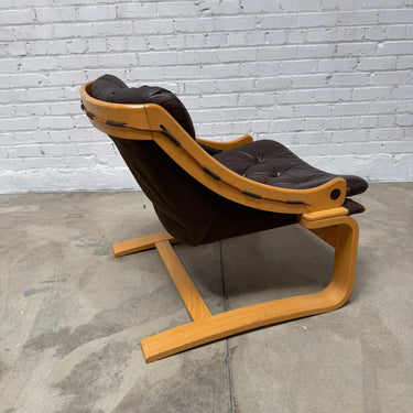 Vintage! Ake Fribytter velvet Swedish Sling Lounge by Tord Björklund