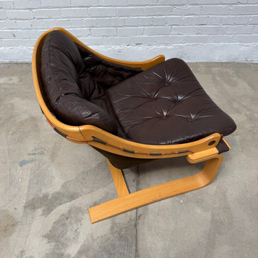 Vintage! Ake Fribytter velvet Swedish Sling Lounge by Tord Björklund