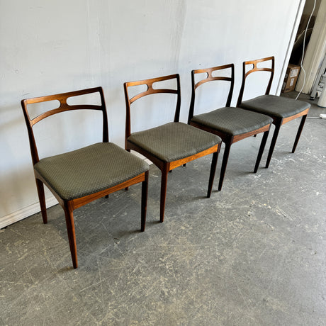 Danish Modern Johannes Andersen Model 94 Rosewood Dining Chairs for Christian Linneberg