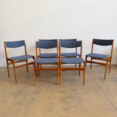 Danish Modern Teakwood Chairs by Erik Buch