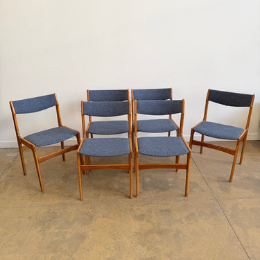 Danish Modern Teakwood Chairs by Erik Buch