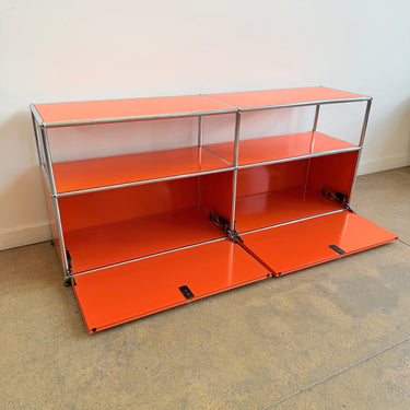 USM Haller 2X2 Media Console - Pure Orange