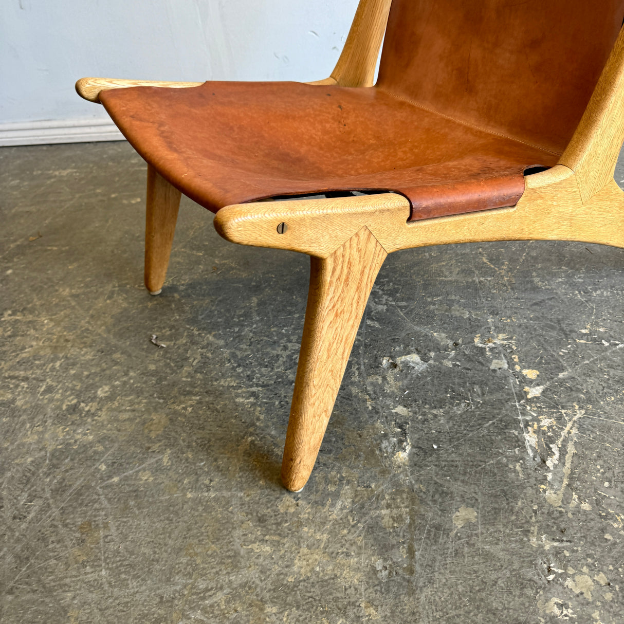 Rare! VIntage Swedish Hunting Chair 204 by Uno & Östen Kristiansson for Luxus