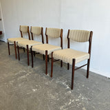 Danish Modern Set of 4 Rosewood dining chairs by SAX