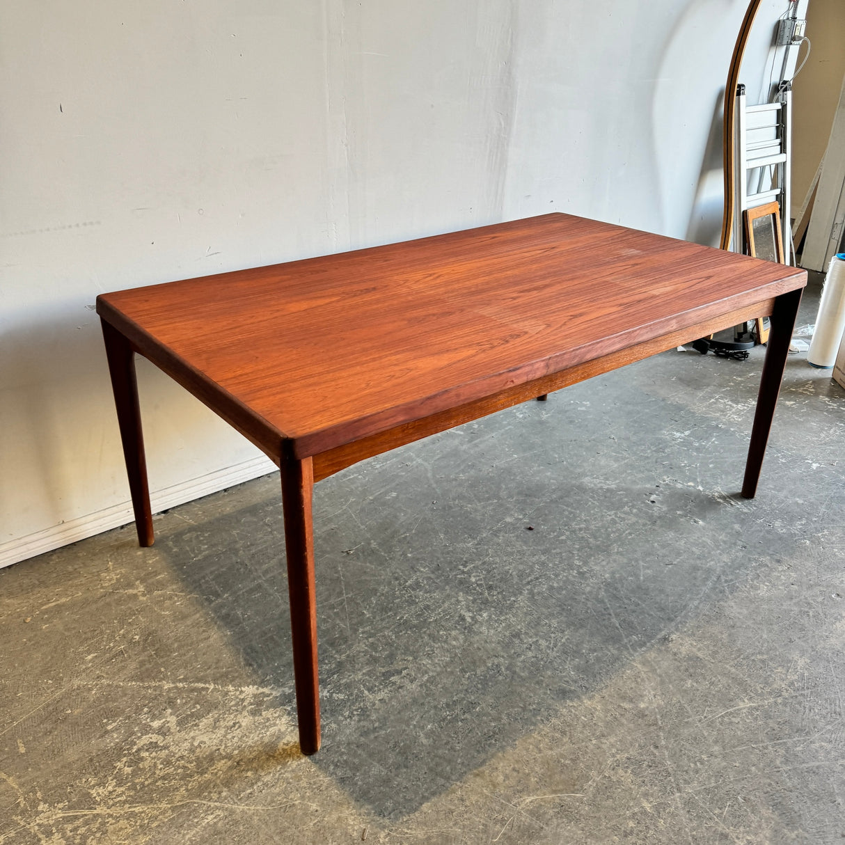 Danish Modern Henning Kjaernulf Vejle Teak Expandable dining table