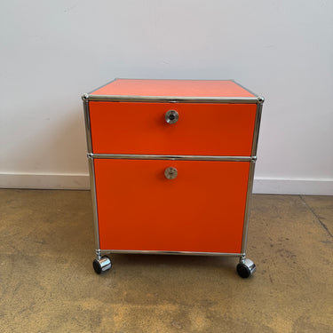 USM Haller Compact Cabinet 20 Deep - Pure Orange