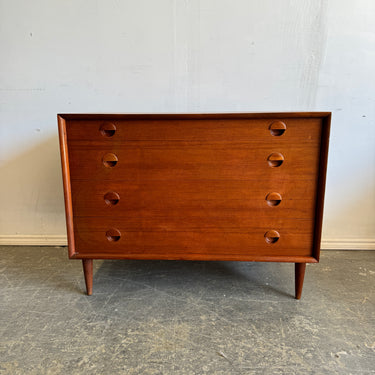 Danish Modern Grete Jalk for Sibast Teak Small 4 Drawer Dresser