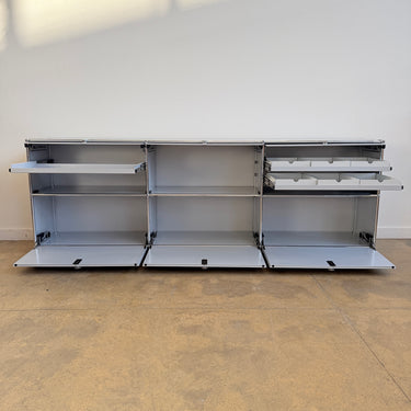 USM Haller XL 6 Doors Storage with 3 Pullout Tray - Silver